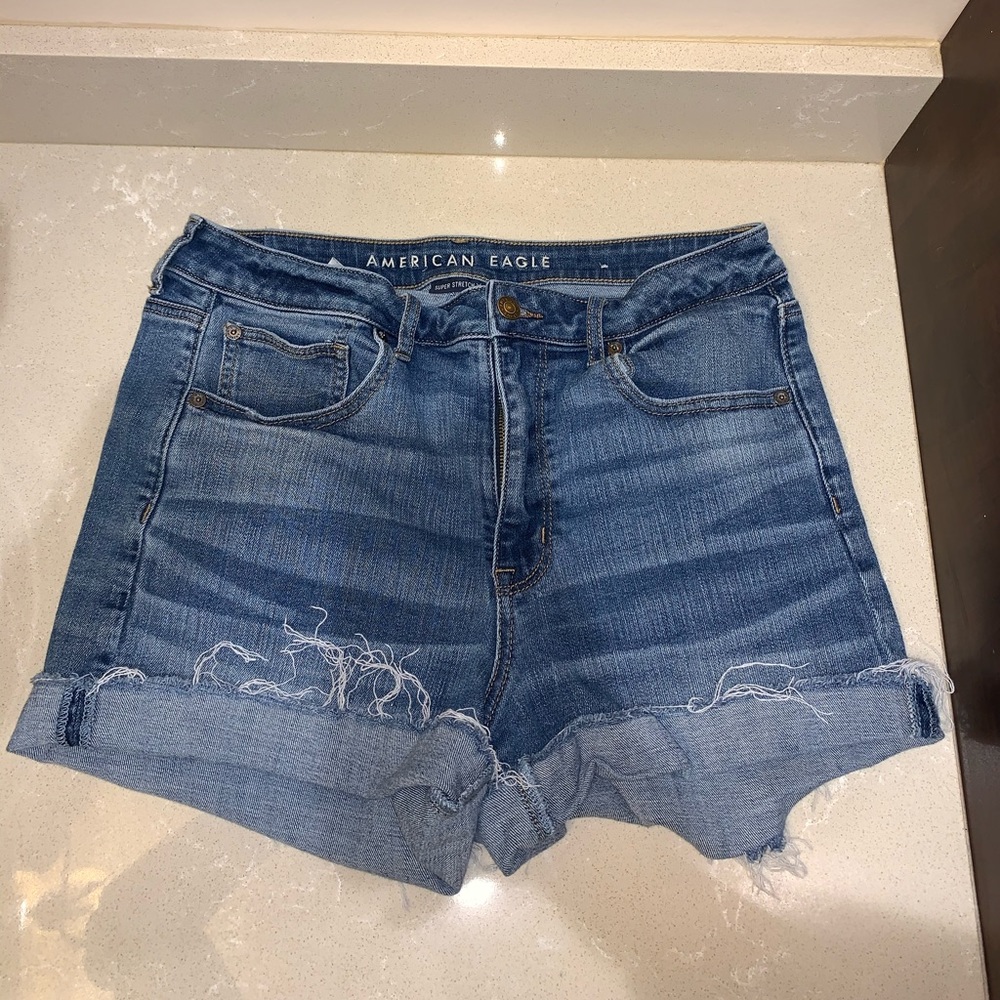 American Eagle High Rise Jean Shorts